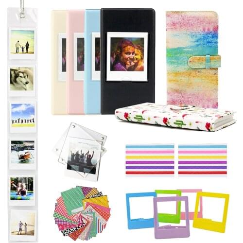 64 Pockets Photo Album Book + 10-in-1 Accessories Set For Fujifilm Instax Square SQ1 SQ6 SQ10 SQ20 SP-3 Printer Films Paper