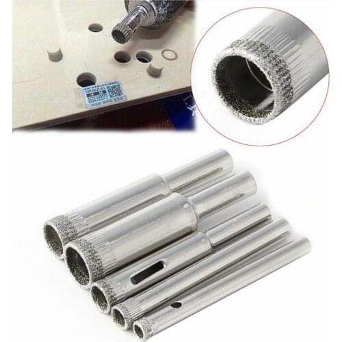 5Pcs Glass Drill Bit 5-12mm Diamond Drill Bit Set For Glass Ceramic Tile Marble Hole Saw Drilling Opener Electric Drilling Tools