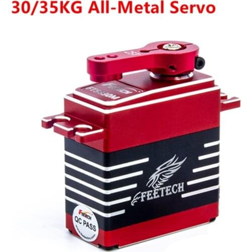 New 30KG 35KG 7.4V High Speed Large Torque Steel Gear CNC Digital 180 Degree Servo 25T Arm For 1/8 1/10 RC Car Helicopter