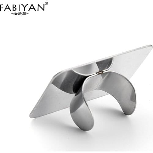 Palette Ring Nail Art Cosmetic Makeup Gel Mixing Painting Manicure Stainless Steel Tool