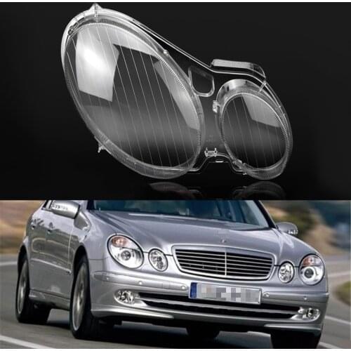 Headlamp Lens For Mercedes-Benz E Class W211 E240 E200 E350 E280 E300 2002~2008 Car Headlight Cover Replacement Auto Shell
