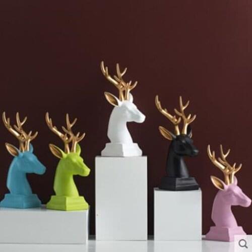 NORDIC CHRISTMAS DEER HEAD CRAFTS, CREATIVE ANIMAL HEADS, HOME OFFICE DESKTOP DECORATIONS, CHRISTMAS GIFTS