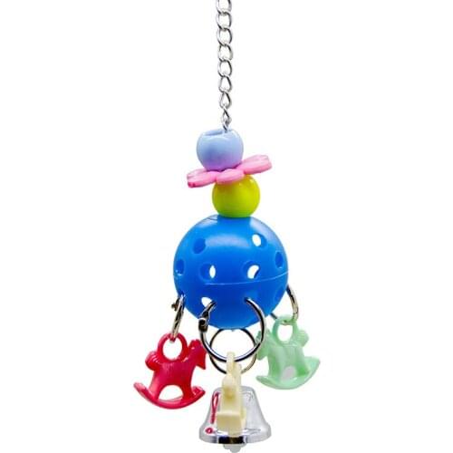 Parrots Toys And Bird Accessories for Pet Toy Parrot Bell Toy Ball Design Bird Chew Toy Bird Hanging Toy for Cage