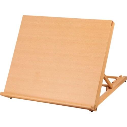 Portable Art Supplies Sketch Easel Wooden Desktop Easel Artist Tabletop Drawing Board Stand Easel For Watercolor Oil Painting