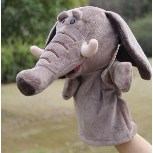 Hand puppet doll plush toys baby elephant large dolls made in china