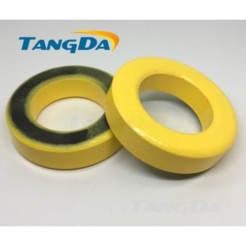 Tangda Iron powder cores T225-6 OD*ID*HT 57*35*14 mm 10nH/N2 8.5uo Iron dust core Ferrite Toroid Core toroidal yellow gray W