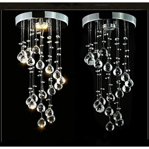 Modern Crystal Ceiling Lights Entrance Stair Staircase aisle Corridor Ceiling Hanging Lamp Home decoration WJ11