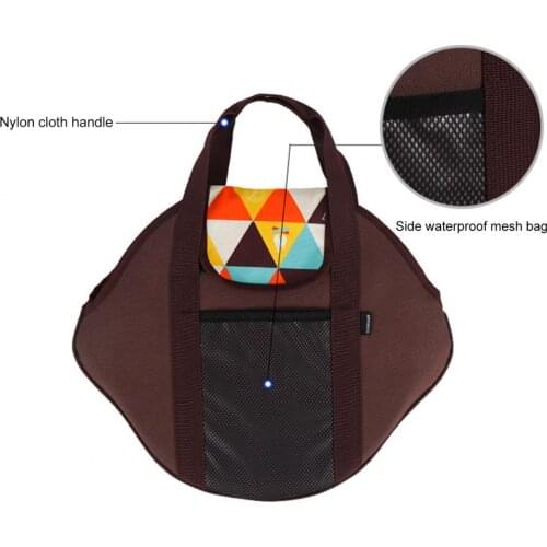 Storage Bag Portable Space-saving Waterproof Cast Iron Skillet BBQ Pan Storage Pouch Camping Storage Bag