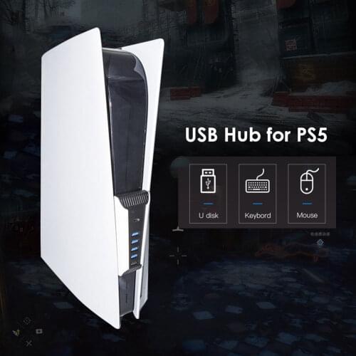 5 in 1 USB Splitter Expander Hub For PS5 USB Hub USB3.0 Splitter Expander Extension High Speed Adapter for PlayStation 5