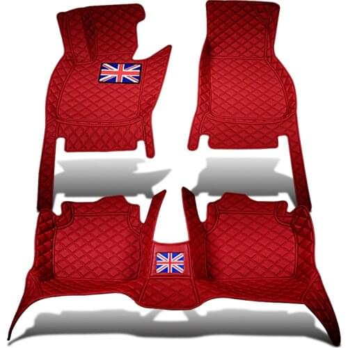 Custom Full Covered No Odor Waterproof Carpets Durable Car Floor Mats for Mini Cooper Clubman F54 F55 with Union Jack Union Flag