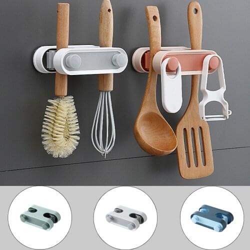 1Pc Mop Hook Racks For Kitchen Wall Mounted Mop Holder Bathroom Storage Tools Kitchen Organizer Home Deco Dropshipping