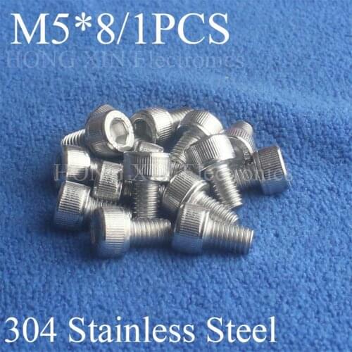 1Pcs M5*8 304 Hexagon Socket Head Cap Screws Hex Socket Screw Furniture Metric Bike Bolt screw set stainless steel screws Bolt