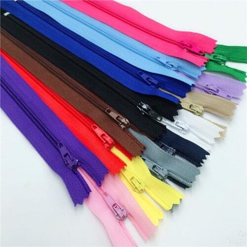 100pcs (10nch) 25CM 3# Closed Nylon Coil Zippers Tailor Sewing Craft