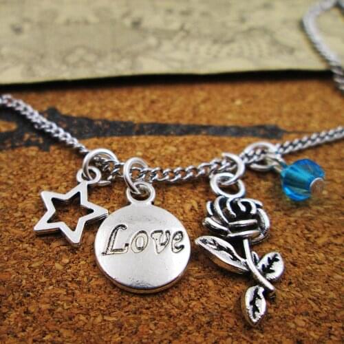 12pcs/lot fashion love sotry necklace,lover necklace, friends gift ,birthday present ,fall in love necklace/bracelets/keychain