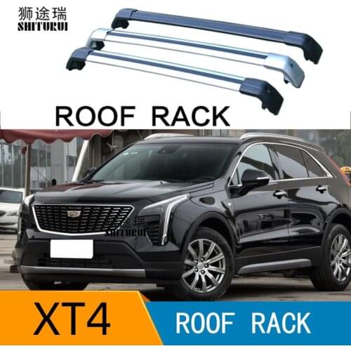 2Pcs Roof Bars for CADILLAC Xt4 2018 2019 2020 Suv Aluminum Alloy Side Bars Cross Rails Roof Rack Luggage