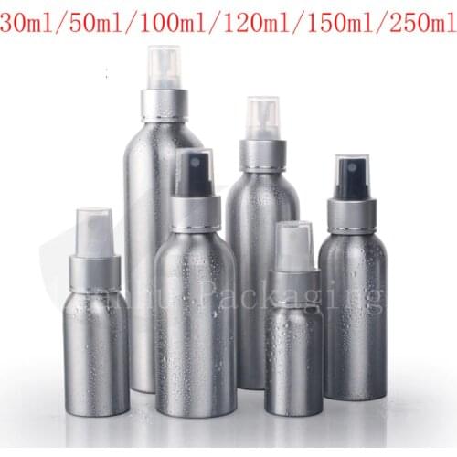 Empty Metal Aluminum Spray Bottles Containers Perfume Metal Container Perfumes Bottle With Aluminum Mist Sprayer Pump