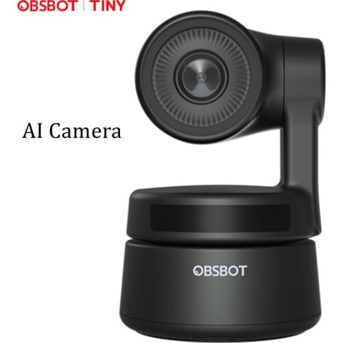 Ai Camera OBSBOT 2-Axis Gimbal Full HD 1080p AI Tracking Zoom Power Gesture Selfie Video Camera for Online Class Meeting Live
