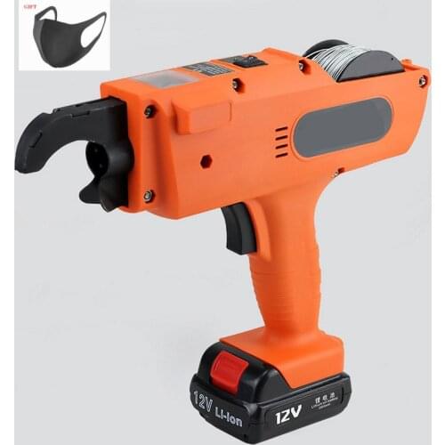 12V Automatic Rebar Tying Machine Cordless Rechargeable Lithium Battery Building Drill Rebar Tier Electric Tool 8-34MM