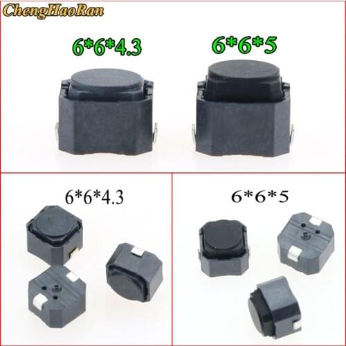 ChengHaoRan ALPS 6*6*5 6*6*4.3 SMD Silent Silicone Switch Keystroke Switch Micro Switch Button Touch Switch