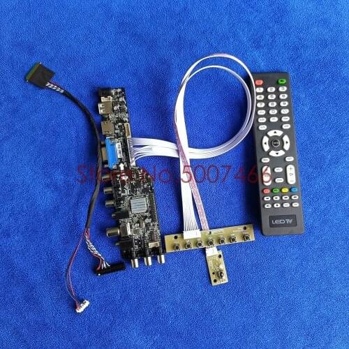 Fit HT140WXB-501/601/100/101/300/400 1366*768 40 pin LVDS screen upgrade 3663 TV digital AV VGA USB DVB LCD drive board Kit
