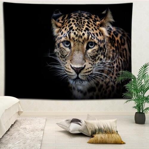Leopard Tapestries Hanging cloth background wall covering bedroom renovation bed decoration tapestry custom logo