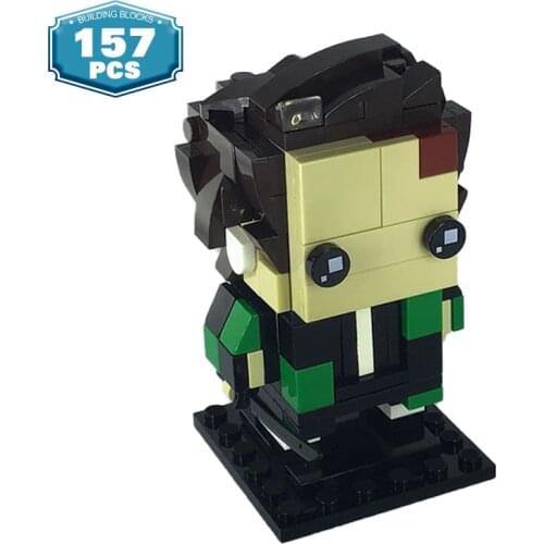 MOC Demonal Slayered Anime Figure Brickheadz DeKimetsu No Yaibaby NinjaChips20 Building Blocks Blocks Figures Enlighten Brick