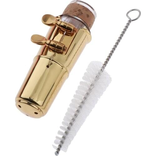 Brass Mouthpiece Metal Ligature Cap Brush Kit for Alto Sax Saxophone Saxophone Parts(Alto)