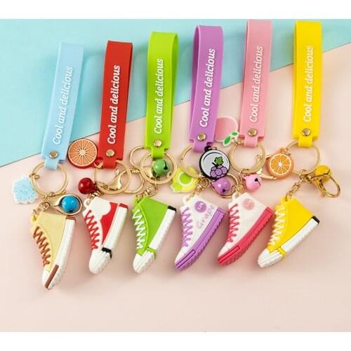 Hot Sale Colorful Sneakers Keychain In The Car Accessories Key Holder For Women Gift 2021New Design Korean Fashion Trendy Jewelr