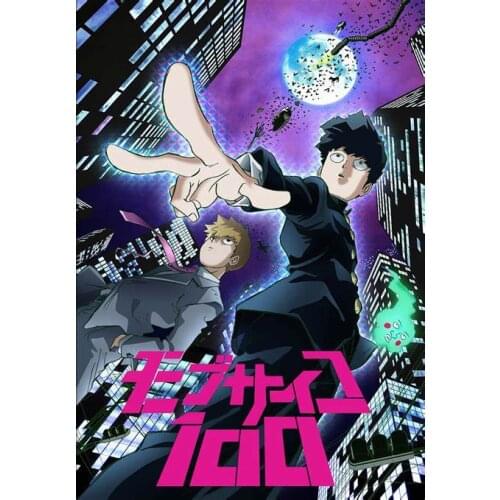 Lot style Choose Anime Mob Psycho 100 Art print Silk poster Home Wall Decor