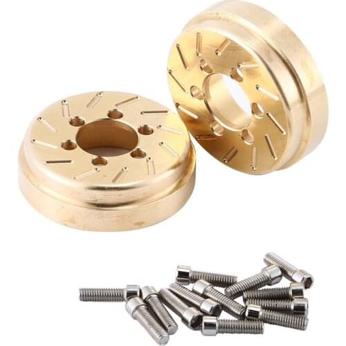 2pcs 1.9 Inch Metal Hub Alloy Internal Counterweight Wheel Weight For Crawler TRX-4 SCX10 Remote Control Rim Hub