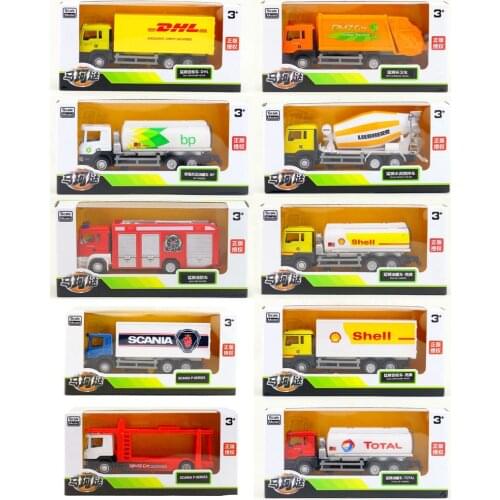 1:64 High simulation Engineering Vehicles Alloy Car Model Toys Tankers Diecast Metal Car Kids Toys Free Shipping