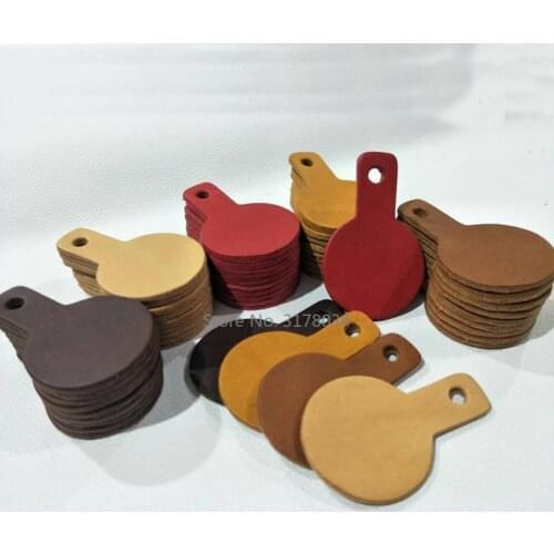 New Japan Steel Blade Round Blank Leather Ear Tag Lable Die Cut Rule Cutter Mold for DIY Leather Punch Crafts Tool 32x50mm