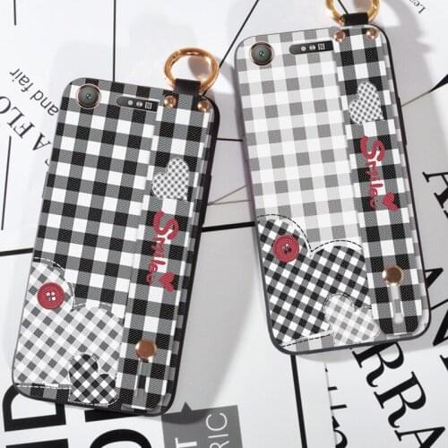 Couple Love Wristband Strap Case For Sony Xperia 5 2019 XZ4 XZ1 Compact XZ XZ 2 XZ3 Back Cover Coque For Xperia 1 10 Plus