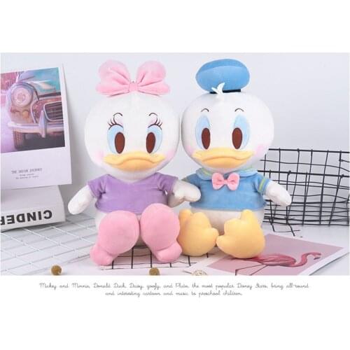 Disney Donald Duck Daisy Plush Toys Cartoon Animal Mickey Minnie Mouse Stuffed Toy Dolls Kids Birthday Christmas Presents Gift