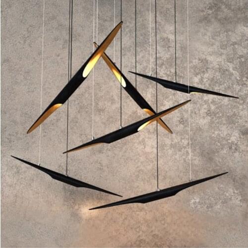 Postmodern Chandelier Office Light Duplex House Villa Stairwell Light House Model House Clothing Store LED Lighting fixture led