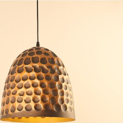 Luxury Vintage Iron Pendant Lamp Light Iron Metal Lid E27 For Bar Coffee Loft Clothing Store warehouse lighting
