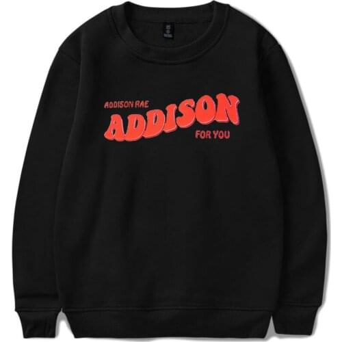 Addison for You Crewneck Unisex Sweatshirts Harajuku Kpop Oversize Hoodie Loose Pullover Tops Ins Tide Sexy Tracksuit Woman/men