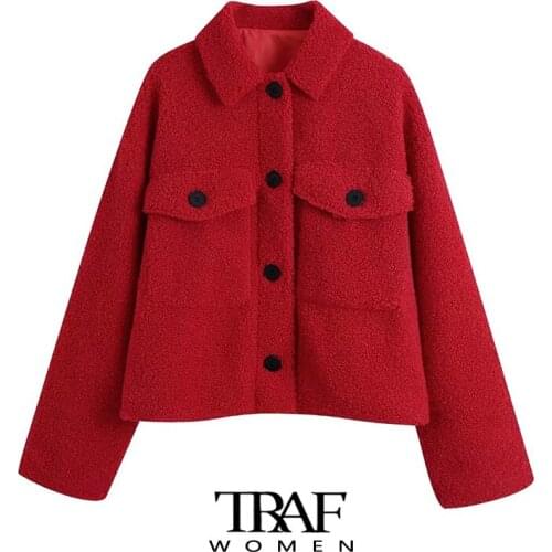 Женские куртки с мехом TRAF China At AliExpress