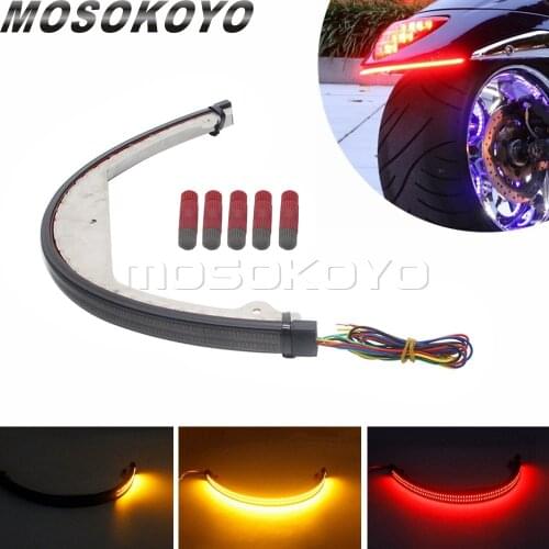 Rear Fender Eliminator Turn Signal Brake Tail Light Flowing Sequential Double LED Dual Taillight For Suzuki Boulevard M109R M90
