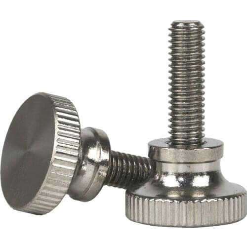 M1.6 Knurled Thumb Screw With Collar With Knurling Screws Manual Adjustment Screws Bolt Knukles Tornillos Parafuso Vis DIN464 PC