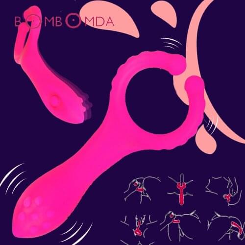 Clitoris Clip Vibrator For Women Vagina G spot Stimulation Dildo Butt Plug Nipple Penis Clip Bondage Vibrator Sex Toys For Woman