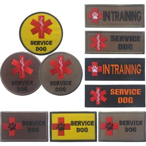 1 Pc 3D Embroidery Service Dog Vest Patch Training Service Rescue Service Dog Patch Is Not A Police Tactical Pet Safety Badge
