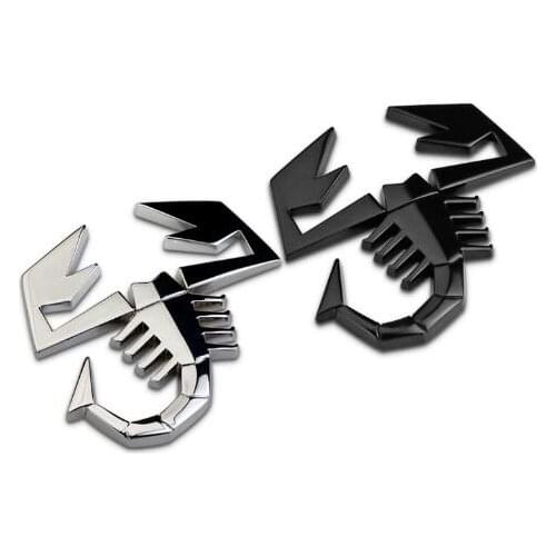 1 Pcs Scorpion Chrome 3D Decal Adhesive Emblem Car Badge Silver Home Decor New Brand Car Styling
