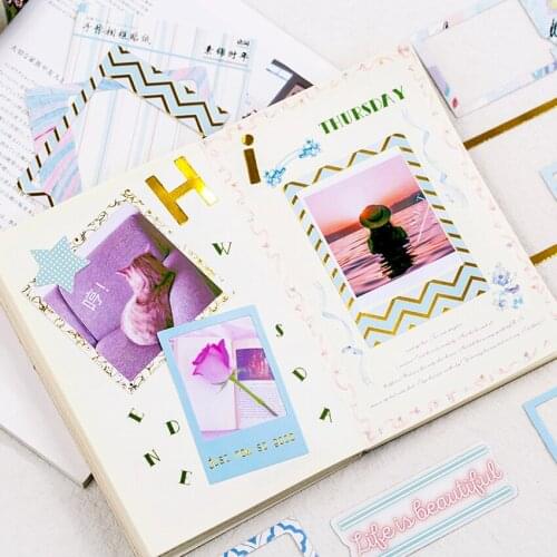 1pack Photo Frame Sticker Pack DIY Scrapbook Stickers pack DIY Letter Diary sticker Personalized hand book sticker