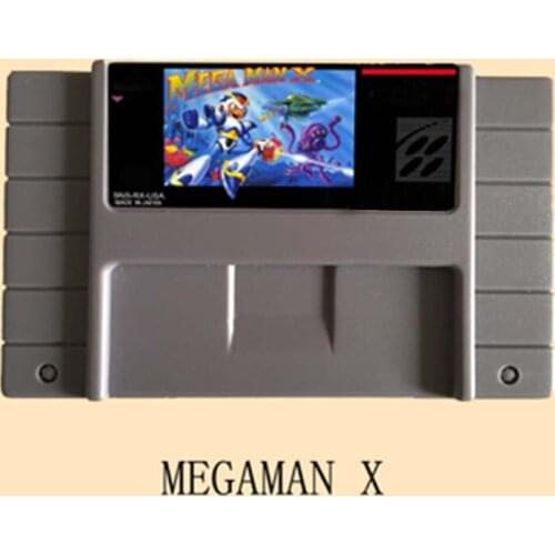 10Pcs/Lot Megaman X 16 bit Big Gray Game Card For NTSC Game Player
