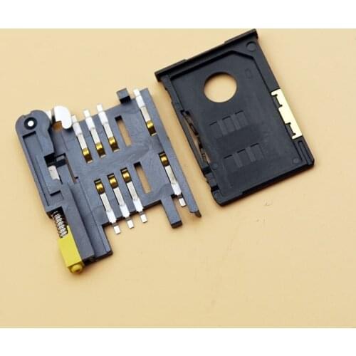 10pcs SIM Card Socket KF-016 Card Holders Jack 6 + 2P SIM900A Card Holder Connector Block Pull-out for GPS