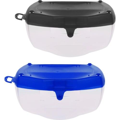 2Pcs Hard Plastic Scuba Dive Diving Mask Storage Box Case Snorkeling Goggles Swim Glasses Protector Container Transparent