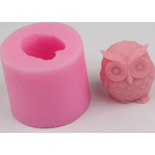 3D Owl Soap Molds Cake Decorating Tool Cake Silicone Mold DIY Handmade