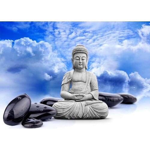 5D DIY Diamond Painting Religion Buddha Diamond Embroidery Cross Stitch Needlework Rhinestone Mosaic Home Decor Handmade Gift