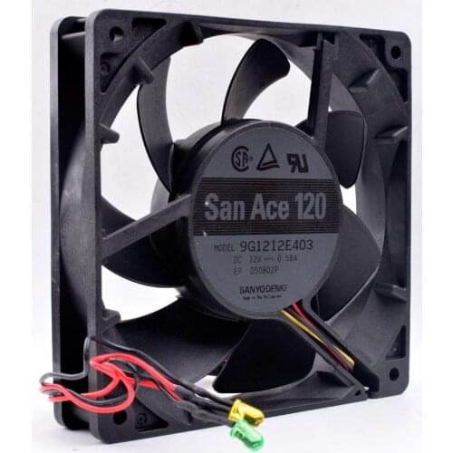 Original 9G1212E403 12cm 12025 120x120x25mm 12V 0.58A server chassis cooling fan